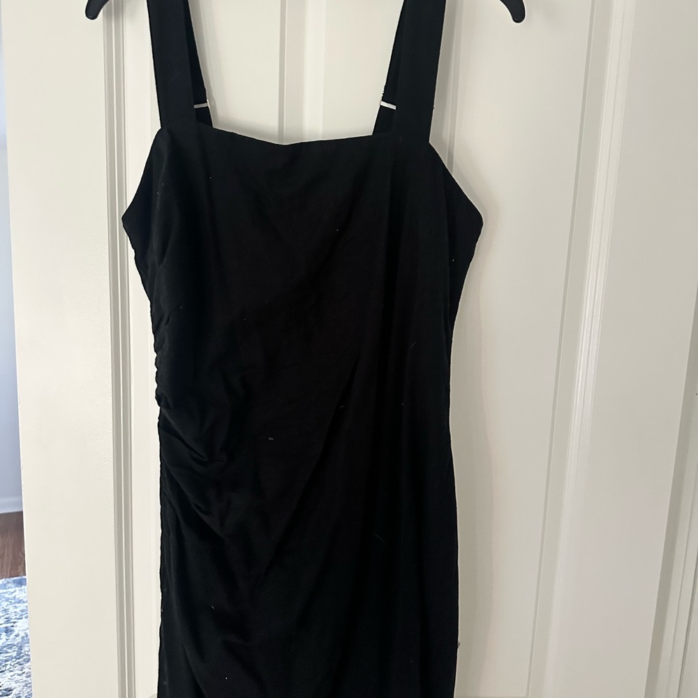 Abercrombie & Fitch Black Mini Dress with Wide Straps